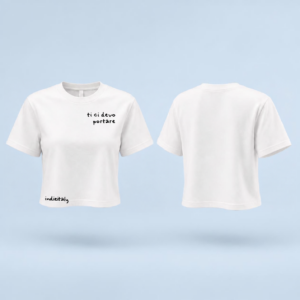TSHIRT CROP OVER DONNA ti ci devo portare