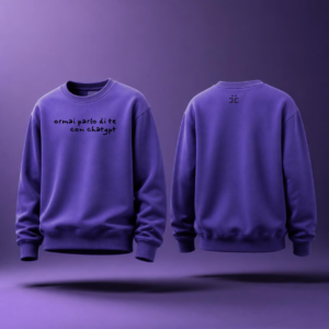 FELPA GIROCOLLO UNISEX MADE IN ITALYormai parlo di te con chatgpt